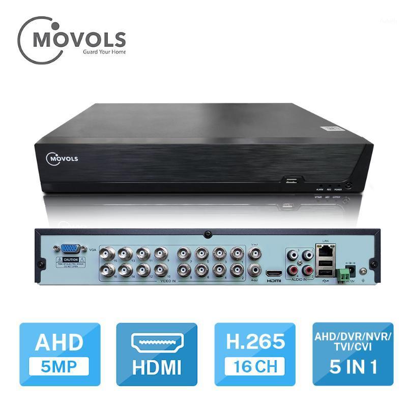 

MOVOLS DVR 16CH CCTV Video Recorder For AHD Camera Analog Camera IP Onvif P2P 5MP H.265 SATA support install 2pcs HDD DVR1