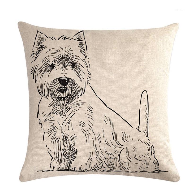 

Pillow Case Cushion Cover Home Dog Pattern Series Cushion Home Decor Throw Pillowcase Pillow Covers 45x45cm Sofa Seat1, Style 3