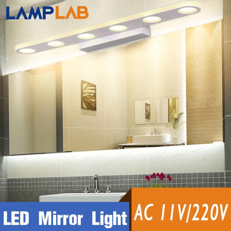 

Modern LED Mirror Light Minimalist Wall Lamp Sconce 12W 18W Wash Bathroom Makeup Waterproof Decor Indoor Lighting 220V 110V