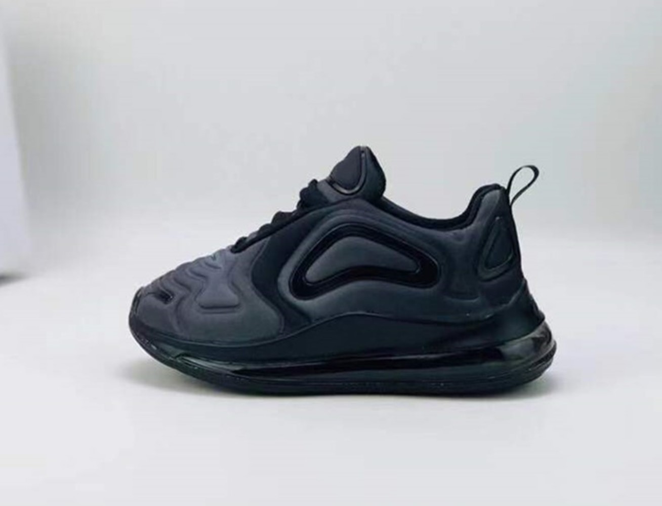 black colour running shoes