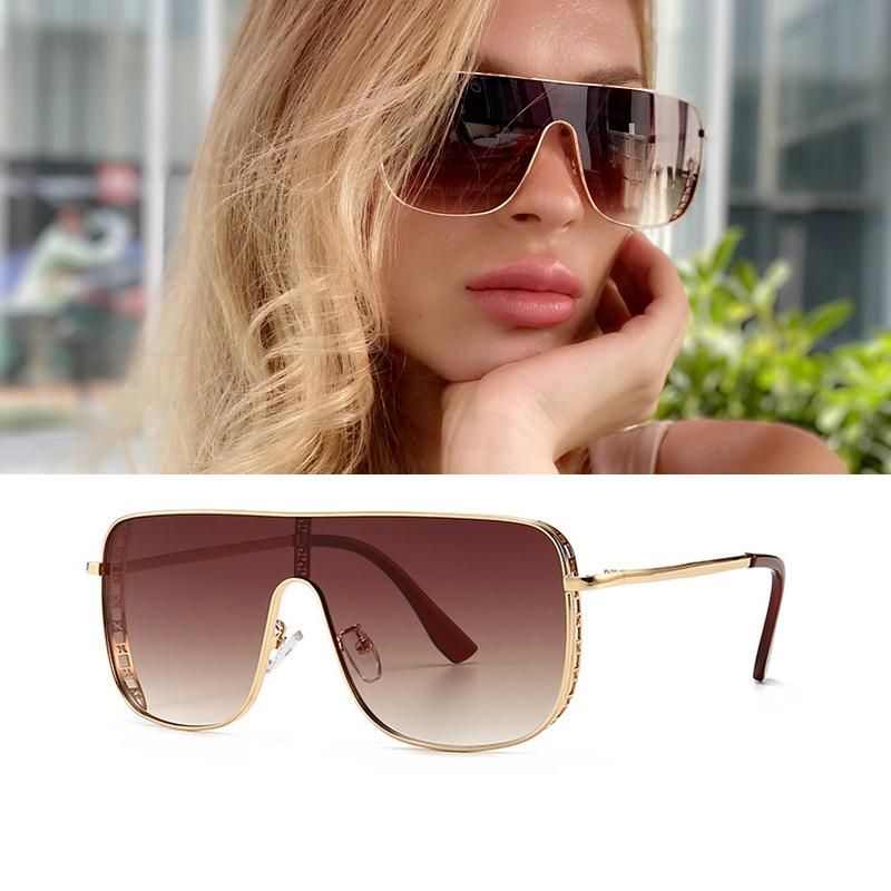 

Sunglasses 2021 Gradient Mirror Brand Designer Hollow Men Pilot Sun Glasses Woman Steampunk Fashion Street Pography