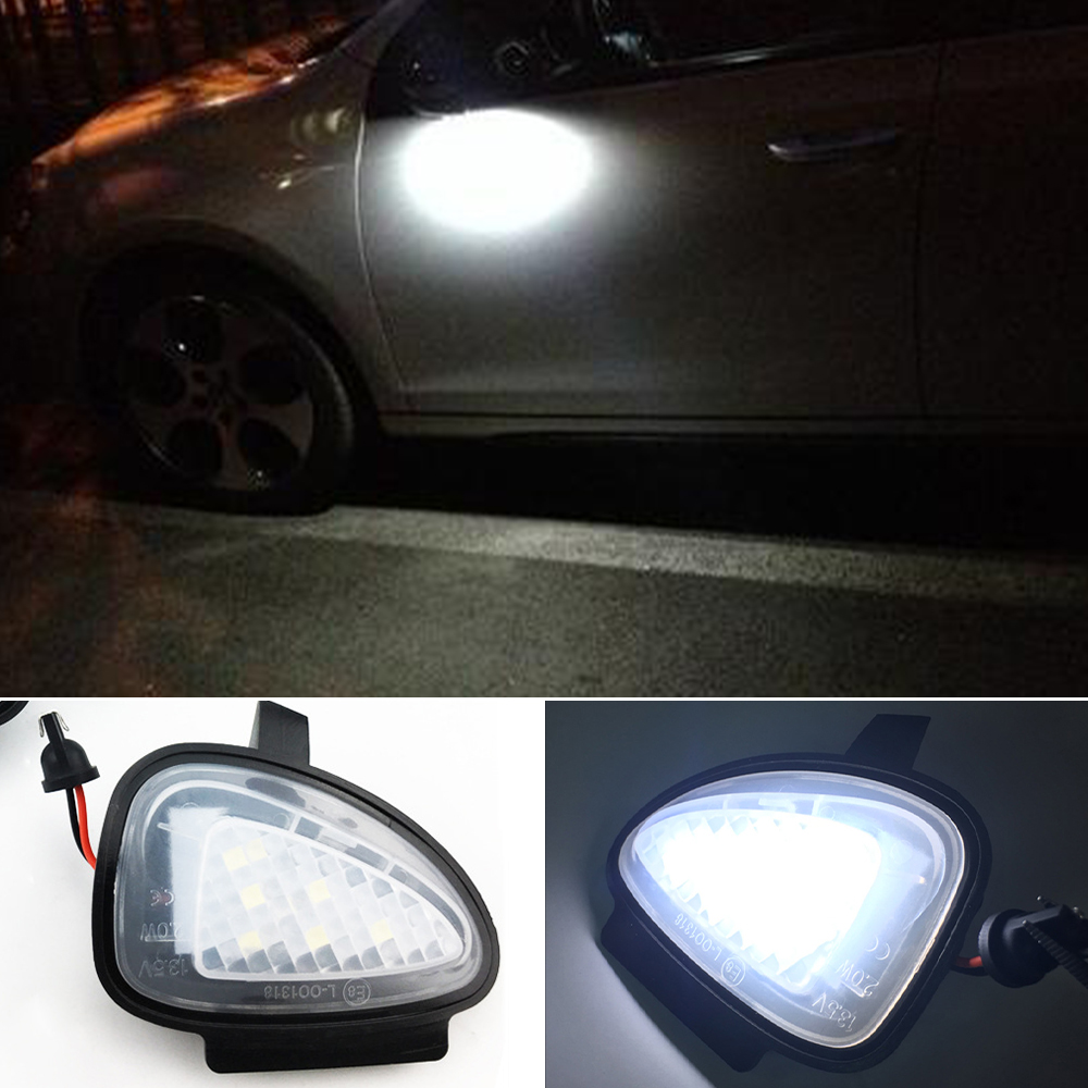 

1 Pair Canbus Led Under Side Mirror Puddle Light Module For VW Golf MK6 6 MKVI C45 Cabriolet White Led Lamp