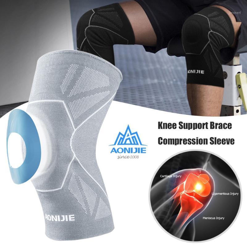 

AONIJIE Sports Knee Support Brace Compression Sleeve Sports Knee Pads for Basketball Running Climbing Fitness Protector1, As pic