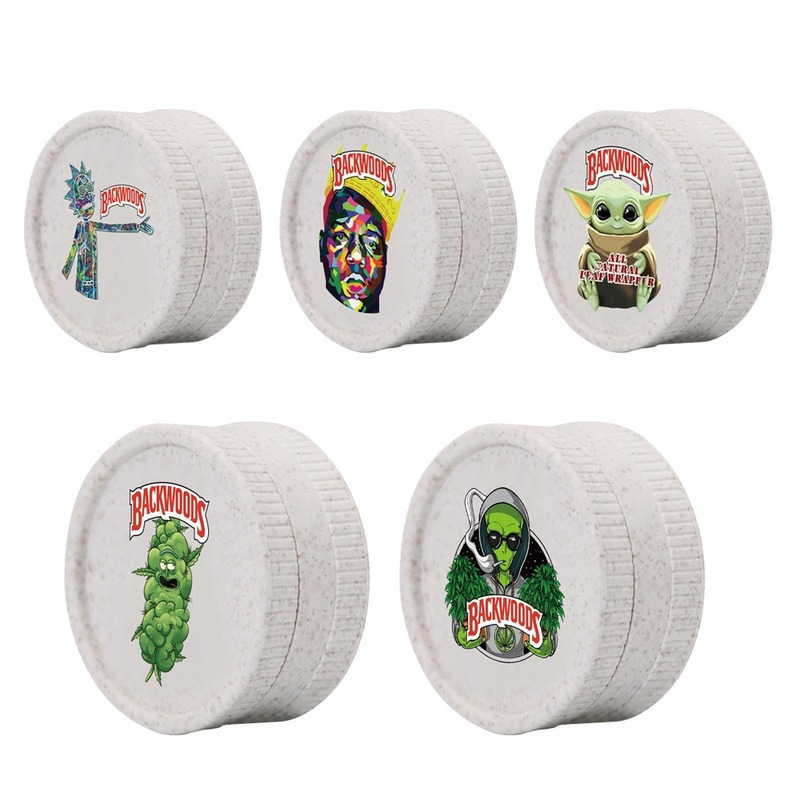 Smoking Accessories 2 layer plastic smoke grinder Degradable plastic grinders Can be customized 40mm for bongs-image-749291398