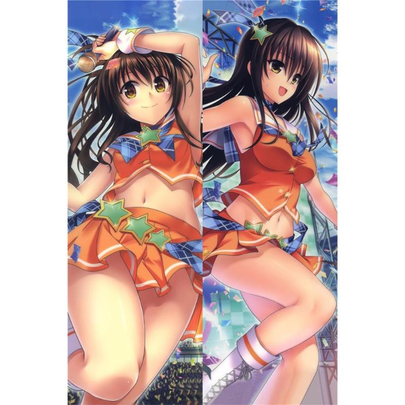 

Anime 2Way Dakimakura 160x50cm To Love Ru Yui Mikan Japanese Manga Girl Sexy Body Hugging Pillow Case Cover Waifu Gift OTAKU, C777