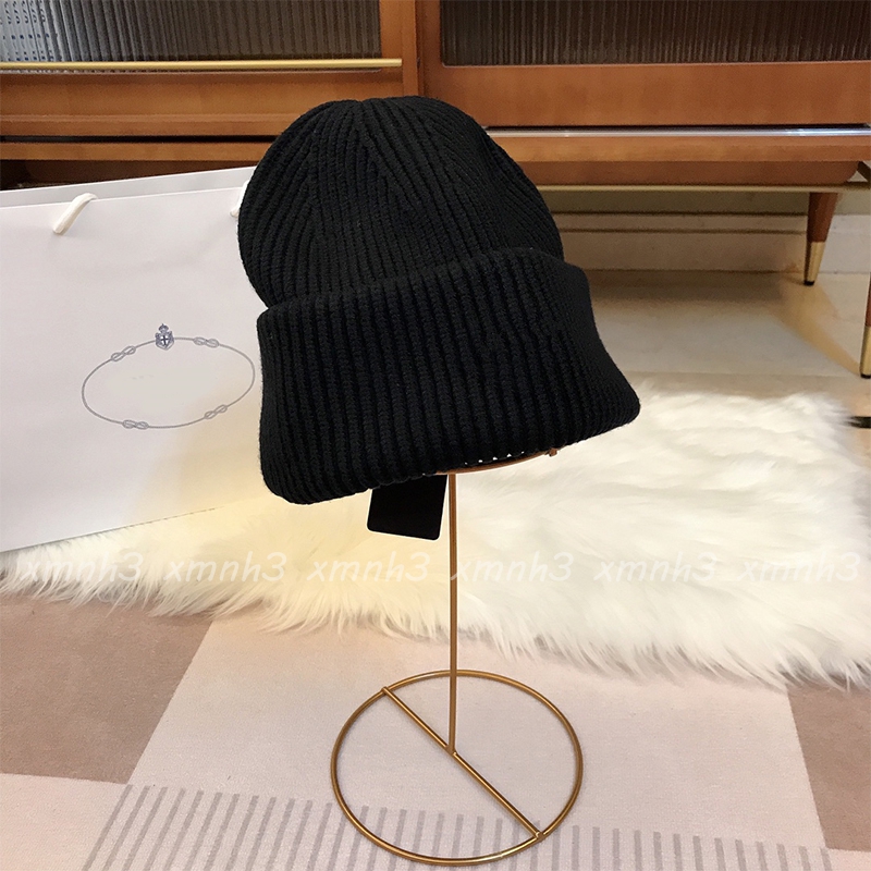 

Designer Fashion Knitted Hat Designers Beanie Cap Mens Fitted Hats Unisex Cashmere Letters Casual Skull Caps Outdoor Luxury, Black