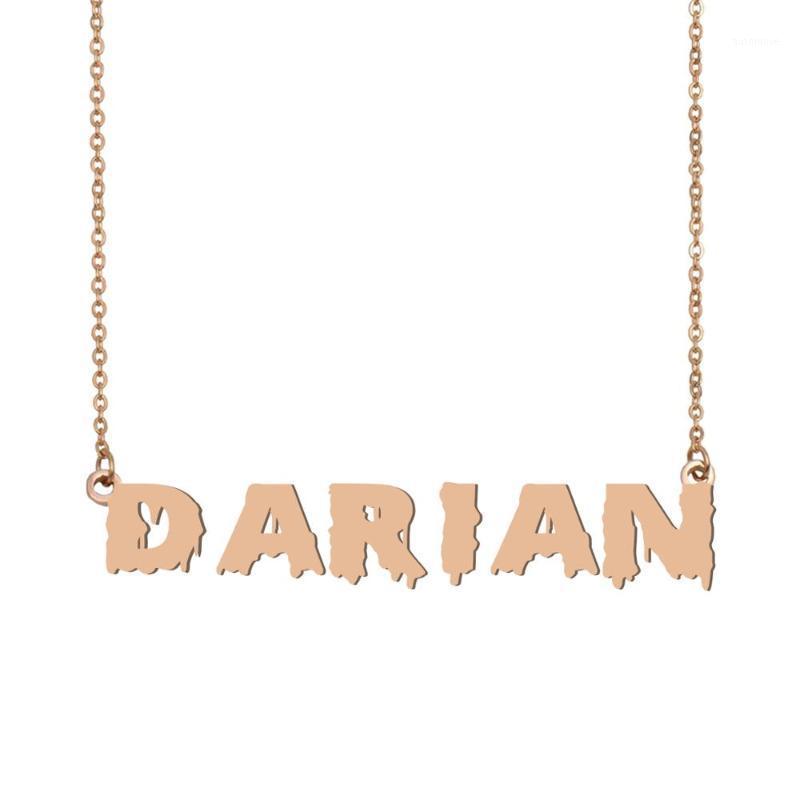

Darian Name Necklace , Cool Bloody Art Name Necklace for Halloween and Santa's Day Jewelry Gift for Kids Boys Girls1