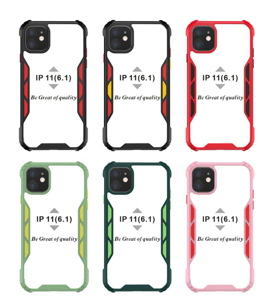 

new 12 acrylic anti color drop cell phone 6/6s iphone for cover and case pro max xr x/xs 7/8 plus back shockproof 11 puqro