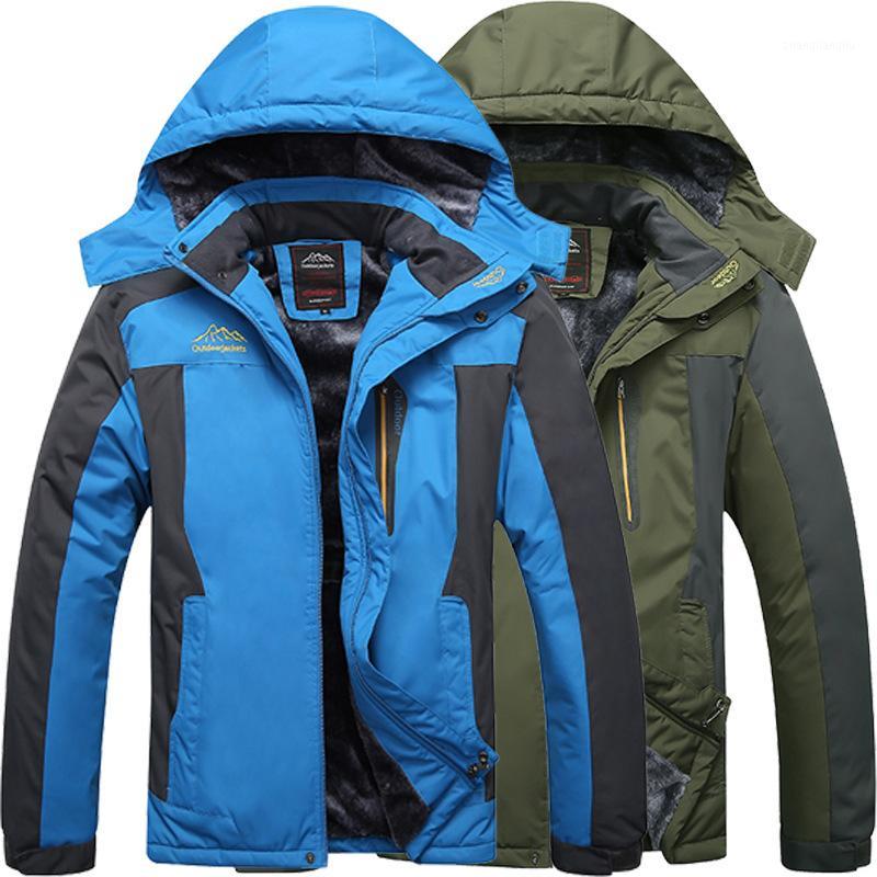 

Mountainskin Men Women Winter Autumn Waterprooof Hiking Jackets Outdoor Camping Climbing Windbreaker Male Coats 9XL1, Black