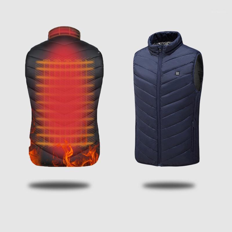 

Smart Heated Vest Winter Electrical Heated Sleeveless Travel Jacket Hiking Camping Warm Vest Men Women's Warm USB1, Black 1pc