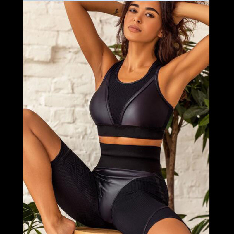 

Tracksuits Yoga Outfits Suit black Sportwear women tracksuit Fitness sports sexy womans designer Yogaworld Workout Fashion bra Leggings short pant set crop top