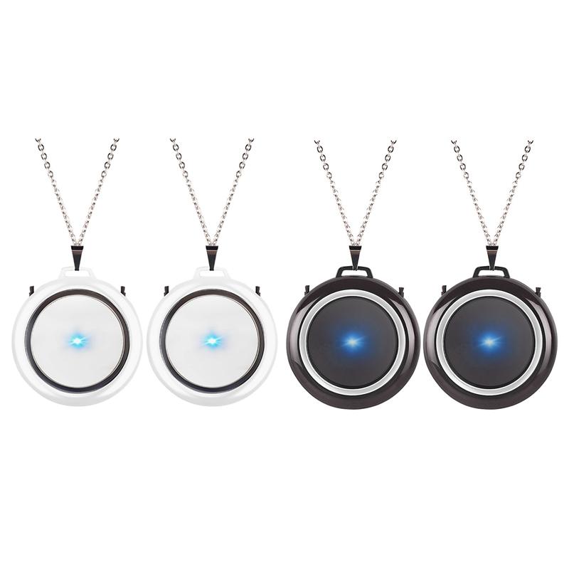 

Necklace Air Purifier, Hanging Neck Portable Car Oxygen Bar Negative Ion Air Purifier(2 Pack