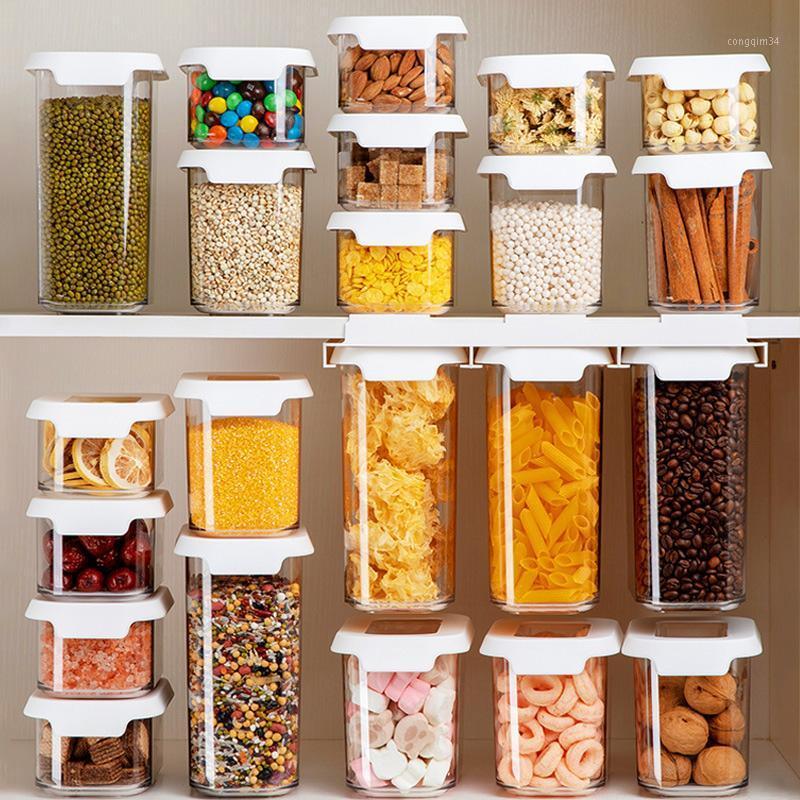 

Household Storage Boxes Kitchen Fresh-Keeping Square Sealed Storage Tank Durable Clear Box LB881