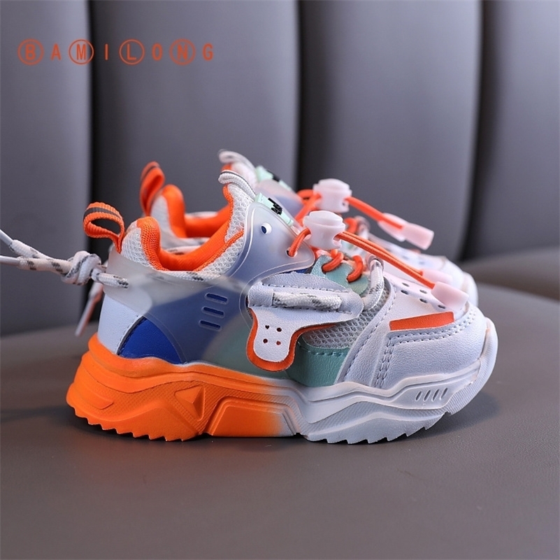

BAMILONG Newest Boys Sport Sneakers Baby Girls Brand Casual Trainers Autumn Children Fashion Mesh Breathable Shoes B245 201112, Purple