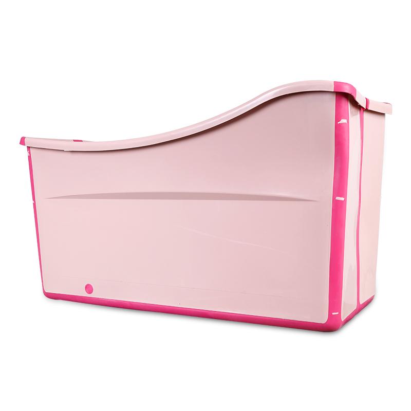 

Foldable adult body plastic bath barrel adult children thick tub bath barrel