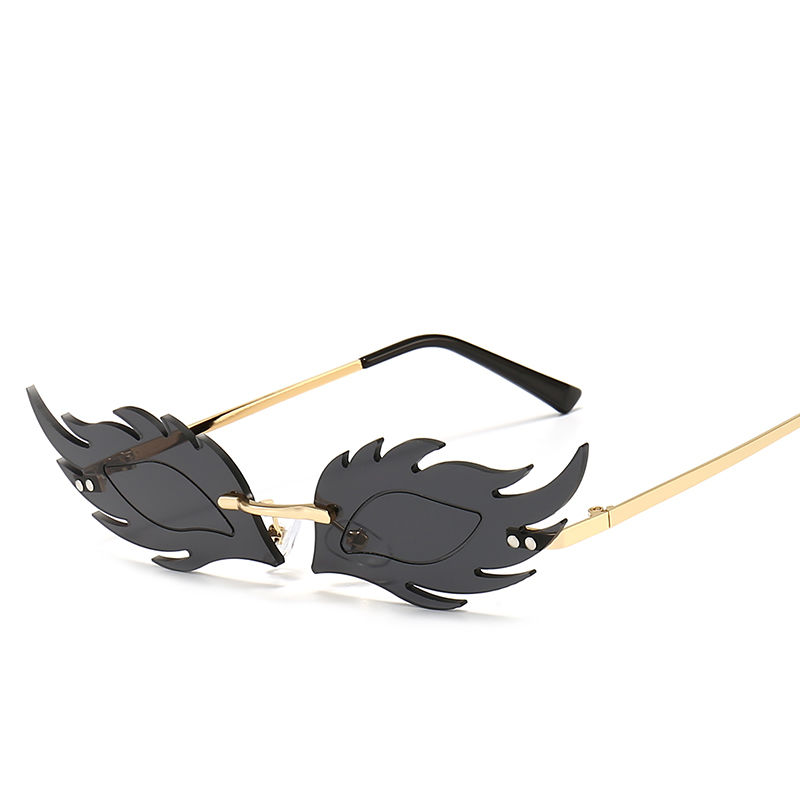 

Female Male Brand Designer Metal Frameless Ladies Sunglasses Dance Fashion Decorative Spectacles Personalized Sunglasses, Free Shipping