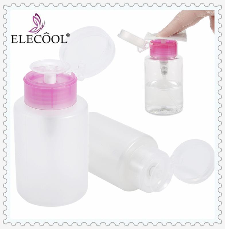 

ELECOOL 150ml Liquid Press Pump Dispenser Bottle UV Gel Cleaner Empty Nail Polish Remover Alcohol Nail Art Equipment Accessories1