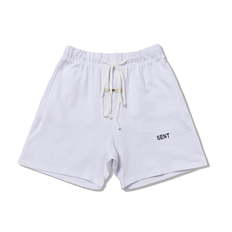 

Fashion Short Pant For man High Quality Mens Stylist Short Pants Famous Summer Beach Pants Solid Color Shorts, White#550