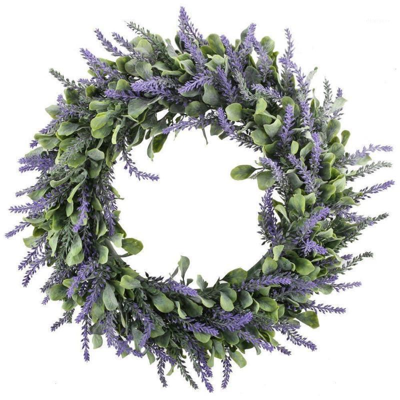 

Lavender Wreath Artificial wedding Hanging flowers garland Wreaths Wall Garland Home Wedding Decoration home decor Fake flower1
