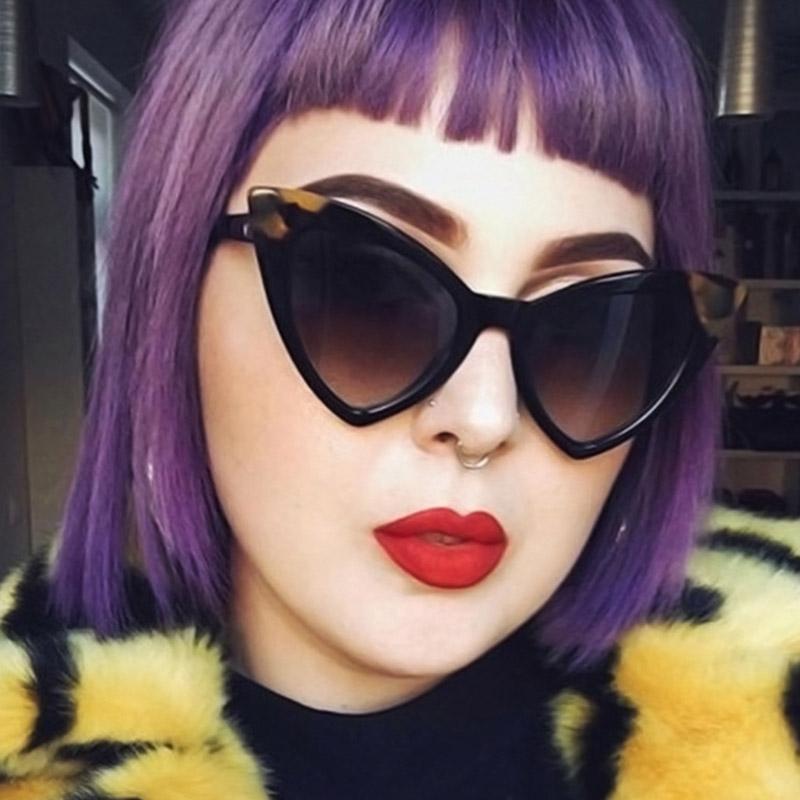 

Vintage Big Cat Eye Women Sunglasses Sexy Shades Hip Hop Style Sun Glasses for Female Fashion Retro Metal Hinge Eyewear UV400