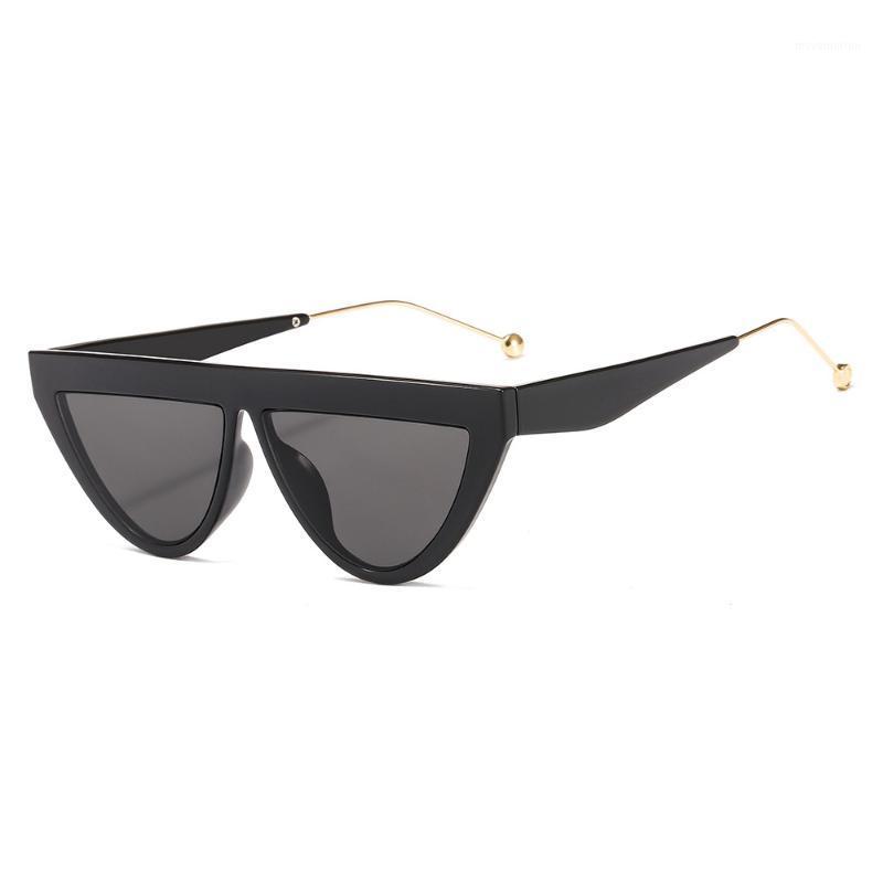 

Women Sunglasses Vintage Black Dot Sunglasses Flat Top Shade Inverted Triangle Eyeglasses Luxury 2073 UV400 Eyewear1
