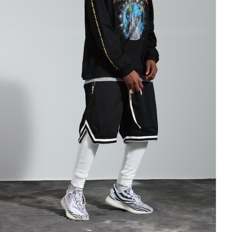 

High Street Fog Bieber Trend FOG Men'S Leggings Waffle Leggings Casual Warm-Keeping Pants Sweaters, White