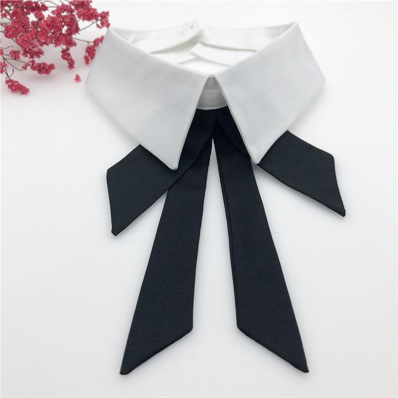 

Women Neckwear Tie Pearl Bead Chiffon Lace Flower Neckline Fake Collar Rhinestone Detachable False Collar Removable Lapel Top1