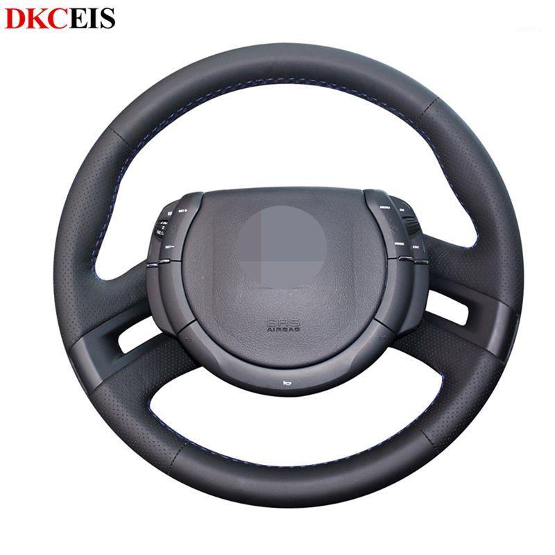 

DIY Hand-stitched Black Soft PU Artificial Leather Car Steering Wheel Cover for C4 Picasso 2007-20131