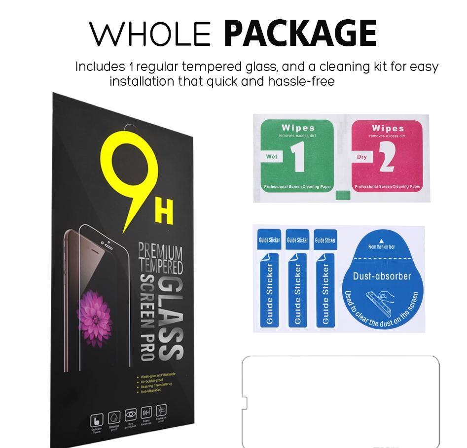 

protector mobile phone 12 Pro Max XS XR Tempered Glass for iPhone 7 8 Plus LG stylo 5 Film with Paper Box