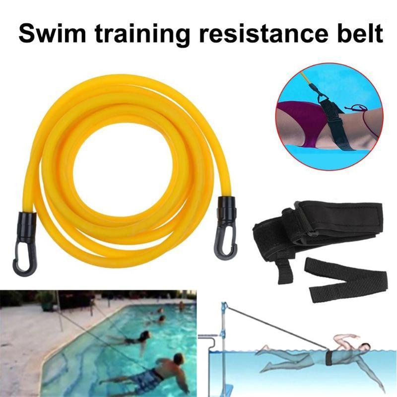 

Swim Training Resistance Adjustable Elastic Belt Latex Swimming Bungee Exerciser Leash Mesh Pocket Safety Pool Tools for Adult1
