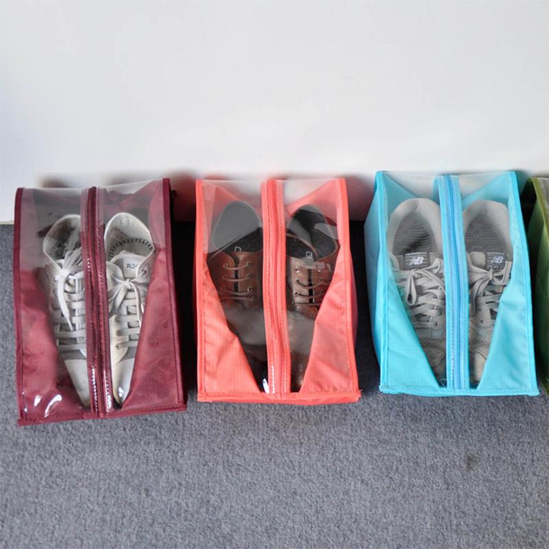 

Portable Travel Goods Shoes Storage Bag Oxford Cloth PVC Waterproof And Dustproof Hanging Storage Sorting Bag