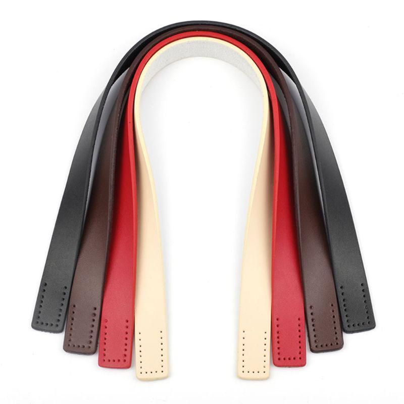

PU Leather Handle Strap Replacement for Handmade Beach Bag Bucket Handbag C6UD