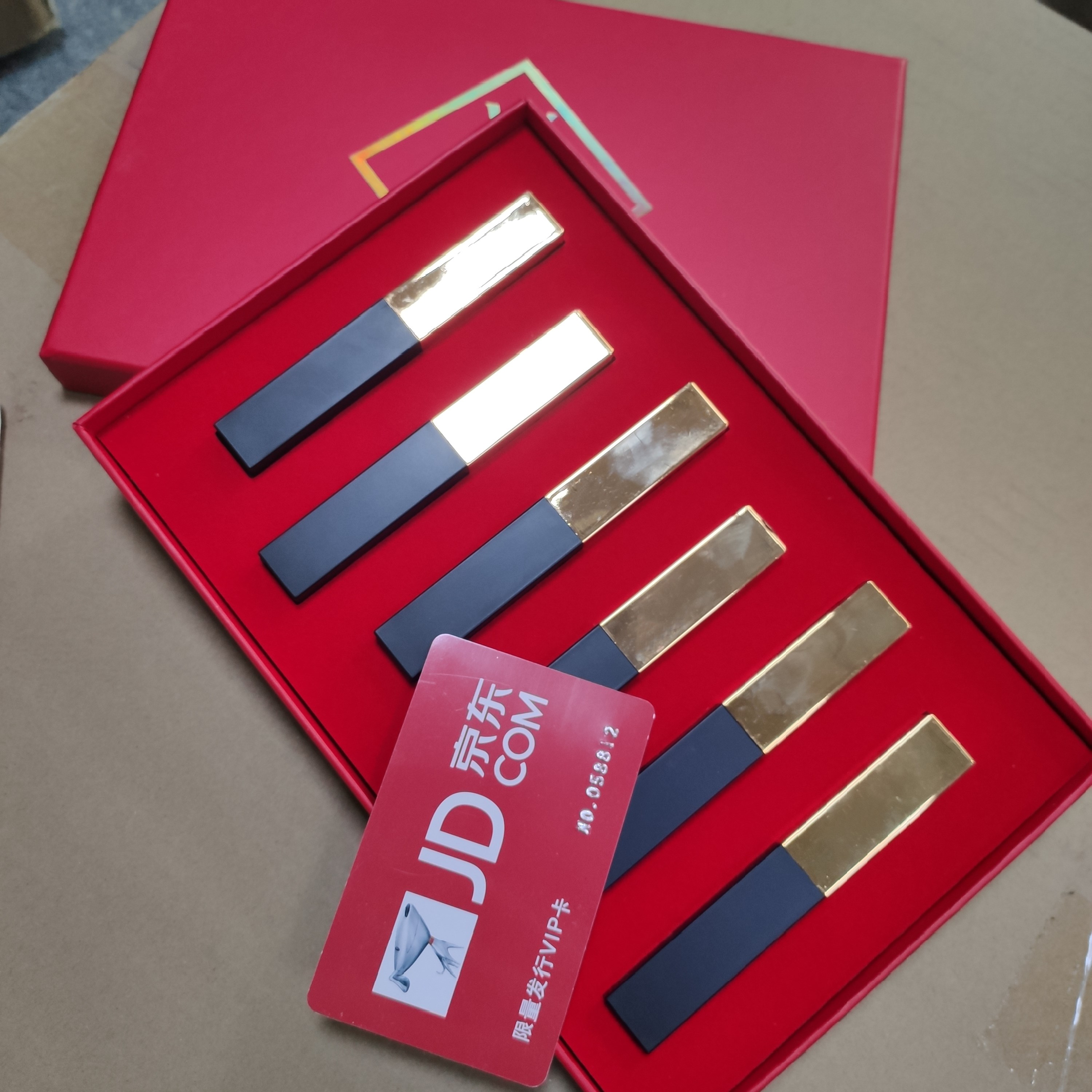 

hi quality Luxury goods Brand Makeup Set 6 Matte classic color Lipstick Christmas gifts set fast shipping, Red