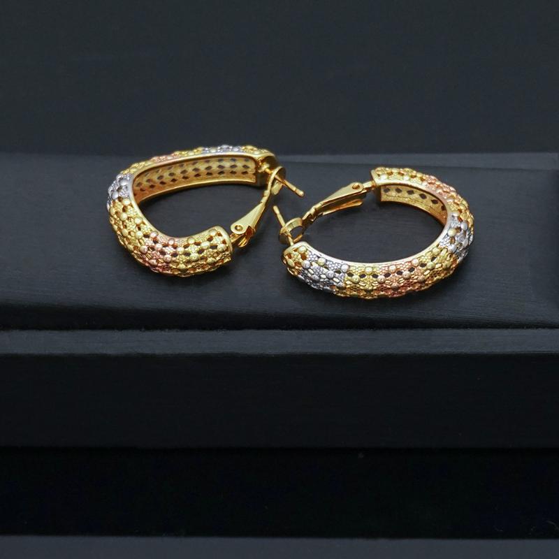 

New 2020 Geometric Big Circle Gold muti Color Geometric Pendants Drop Earrings For Women Personality Simple Dangle Earring