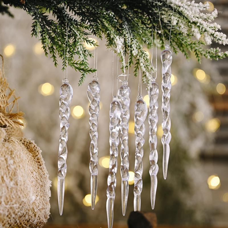

Christmas Tree Icicle Decoration, Crystal Clear Icicles Drop Hanging Ornaments for Holiday Decor1