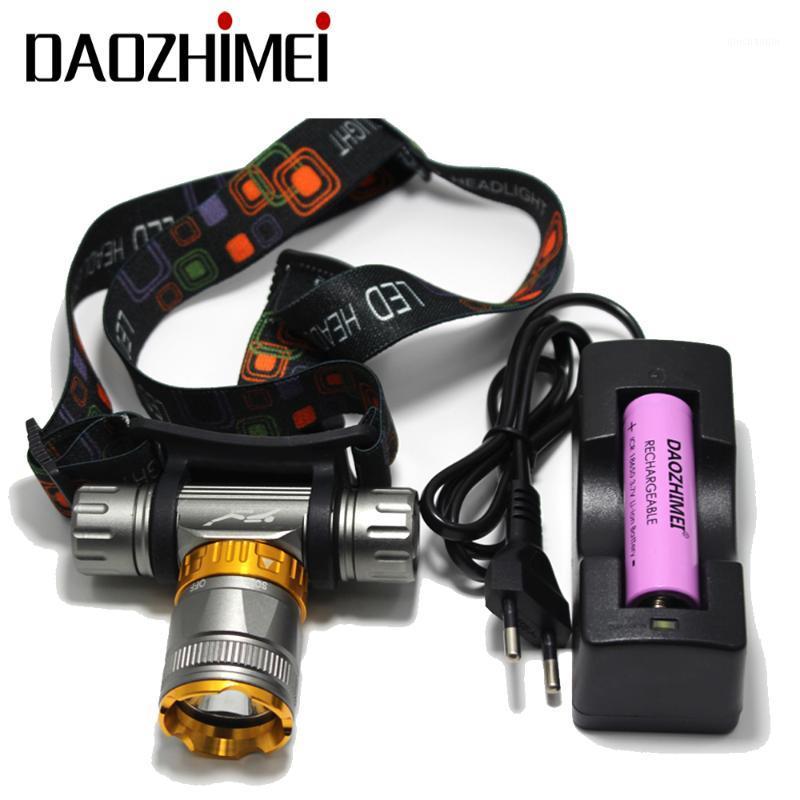 

swimming 5800LM T6 Diving head lamp Waterproof Headlight Led Lighting led Headlamp light Torch + 18650 battery + AC / charger1