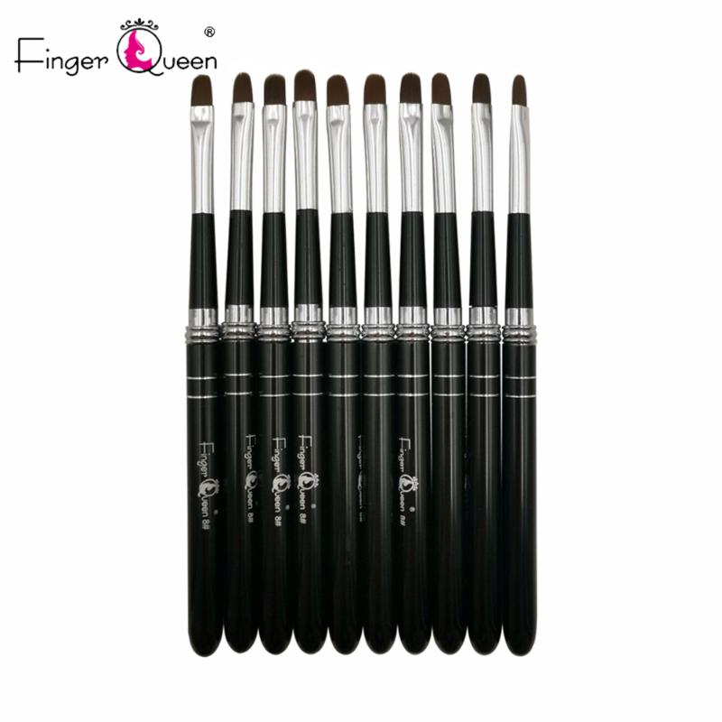 

Nail brush 1Piece Nail Art Brush Pen Detachable Metal Flat Polish Gel UV Painting Drawing Salon Line 3D Tips Tool Manicure