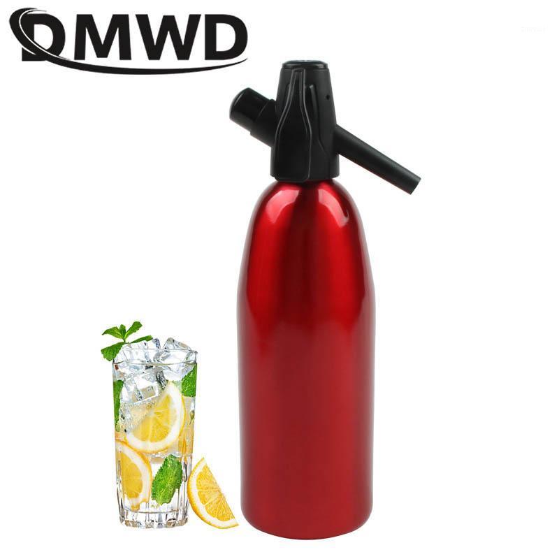 

DMWD Manual 1L Soda Maker CO2 Dispenser WATER Bubble Generator Cool Drink Cocktail Soda Machine Aluminum Bar DIY Water dispenser1