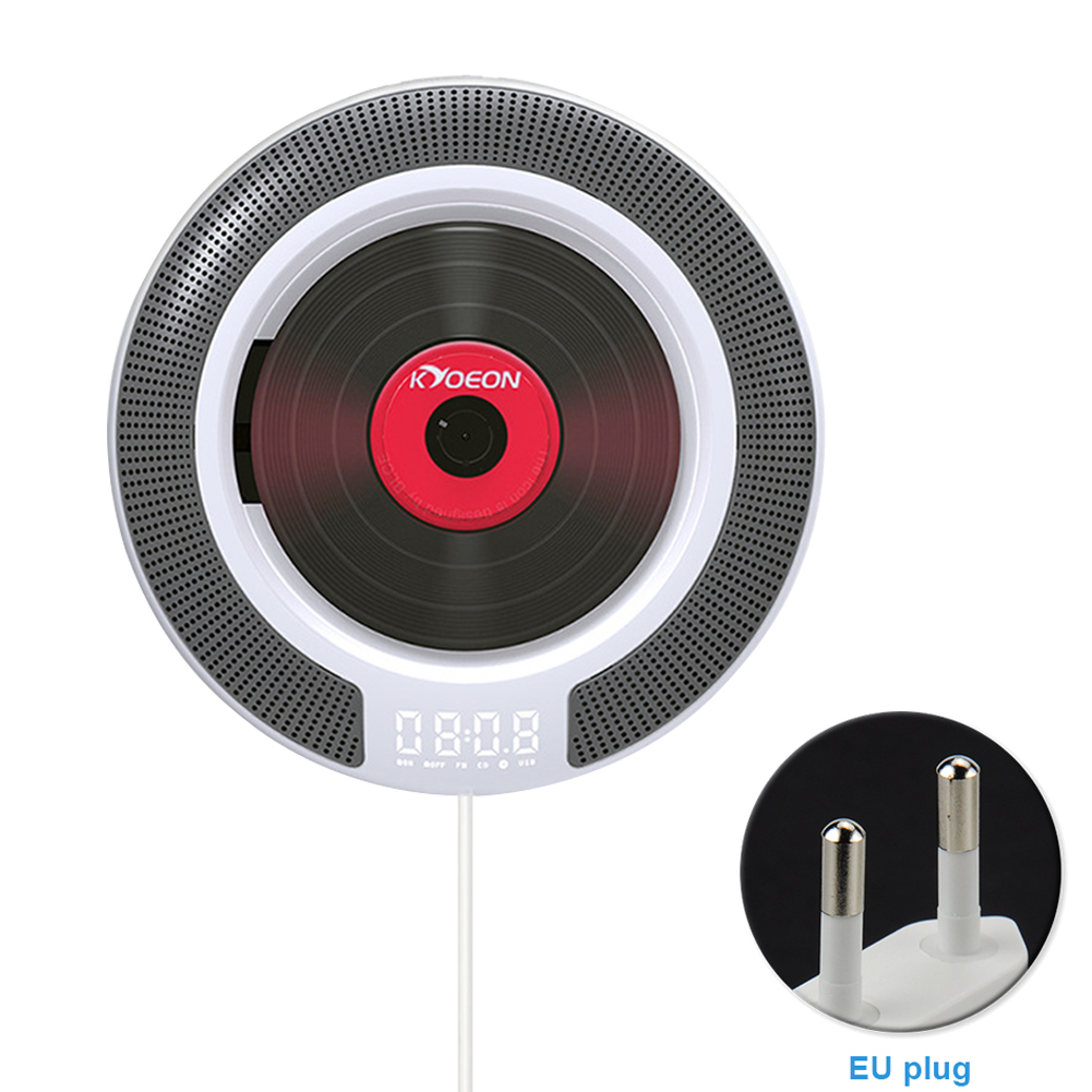 

Music Wall Mountable USB Port Portable Home Audio FM Radio Built In Speaker Remote Control Stereo Hifi CD Player With Bluetooth