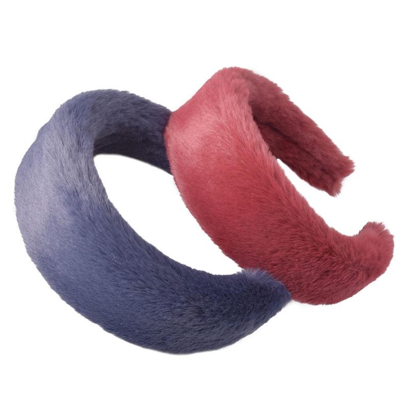 

Women Warmer hair accessories NEW Winter Korean Style Faux Fur Hair Band Soft plush wide-brimmed Hoop headband