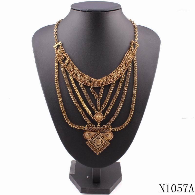 

Wholesale 2020 New Fashion Gold Color Necklace Chain Pendant Vintage Charm Alloy Metal Necklace for Women Jewelry1