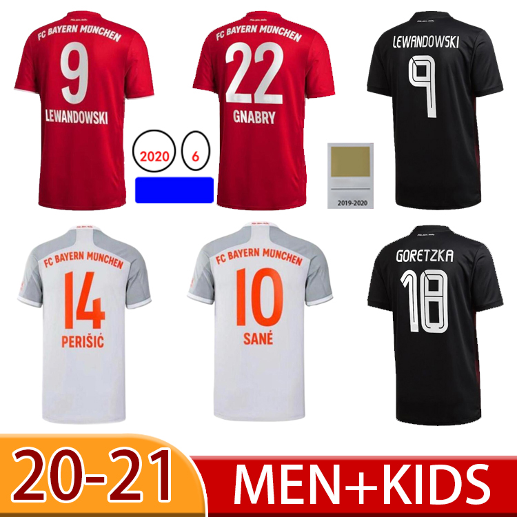 

2021 SANE LEWANDOWSKI TOLISSO Soccer Jersey 20 21 KIMMICH COMAN GNABRY ALABA DAVIES MULLER jersey Football Shirt Men Kids Sets Uniform, Black;yellow