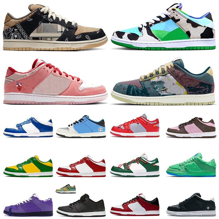 

2020 chunky dunky low mens womens running shoes sb cactus jack dunk SP University Red dunks trainers designer sneakers white Chicago off