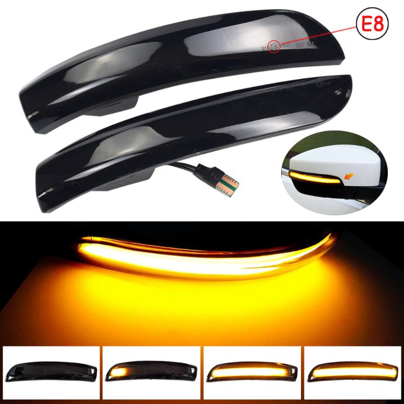 

LED Dynamic Turn Signal Light Flowing Water Blinker Flashing Light For Kuga Escape EcoSport 2013 2014 2020 2020, As pic