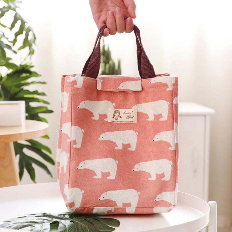 

lunch bag Oxford fabric Portable Lunch Bag Thermal Insulated Box Tote Cooler Bento Pouch Container w624