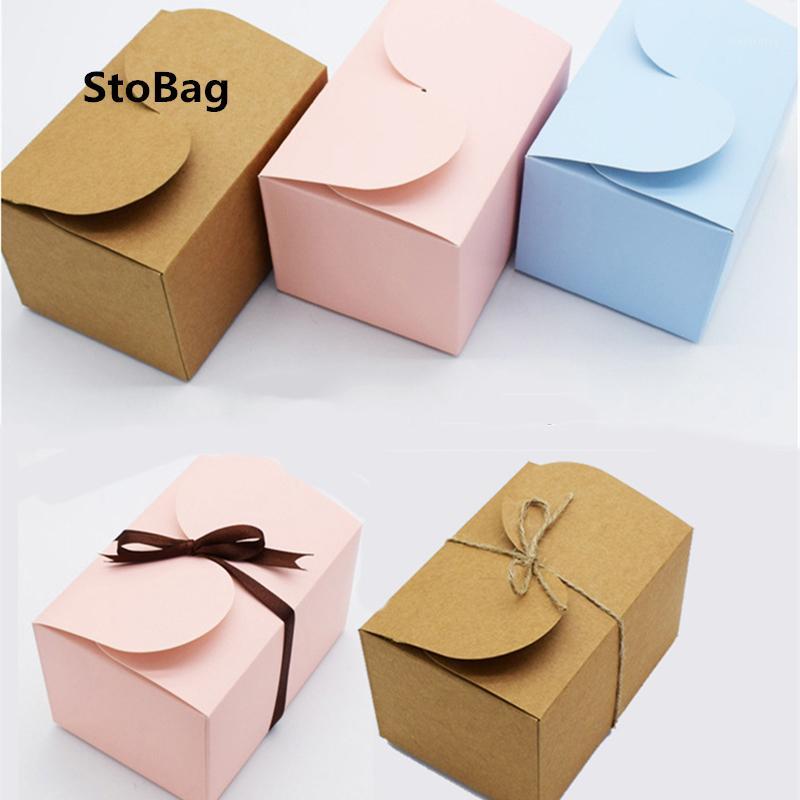

StoBag 10pcs Biscuit Baking Nougat Packaging Box Mousse Cake Candy Gift Box Wedding Birthday Party Christmas Favors DIY Handmade1