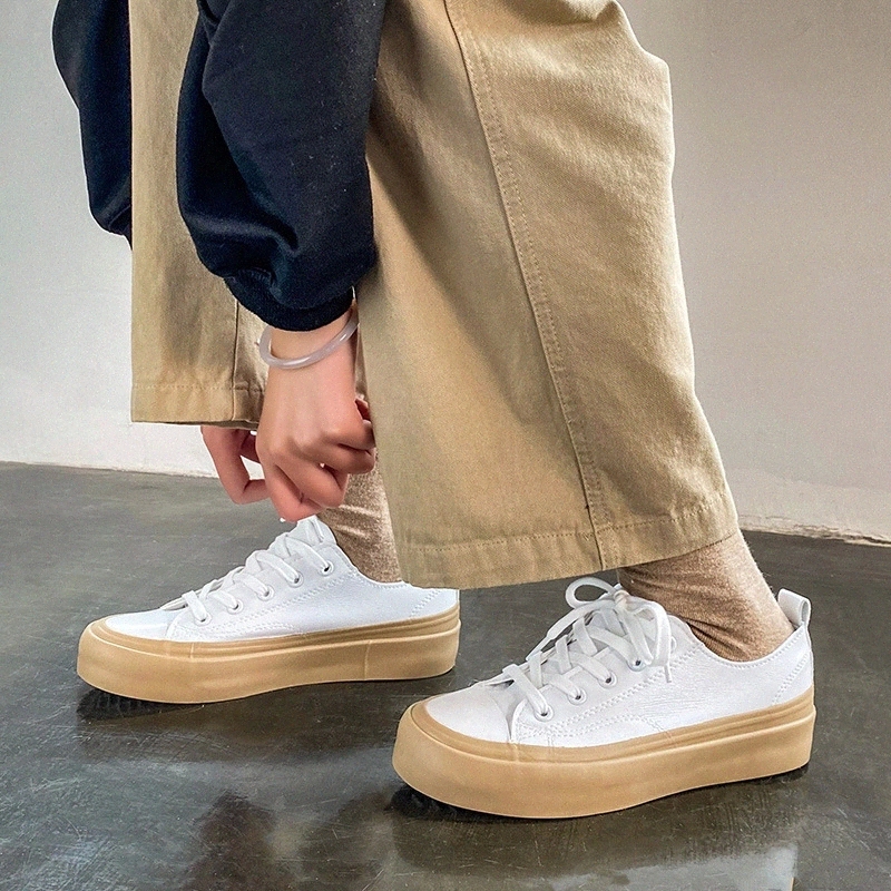 

Women Sneakers PU Leather Casual Shoes Ladies Fashion New Casual Shoes Women Platform Flats Vulcanized White Shoes Korea Style #rT8o