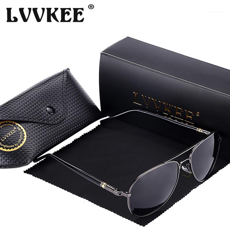 

2020 Hot Mens Pilots Polarized Sunglasses 58mm Brown lens coating anti-reflective Driving Sun Glasses masculino1