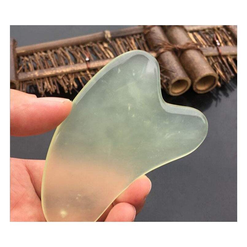 

Wholesale 300pcs Natural Jade Gua Sha Skin Facial Care Treatment Massage Jade Scraping Tool Spa Salon Sup sqcsRg hairclippersshop