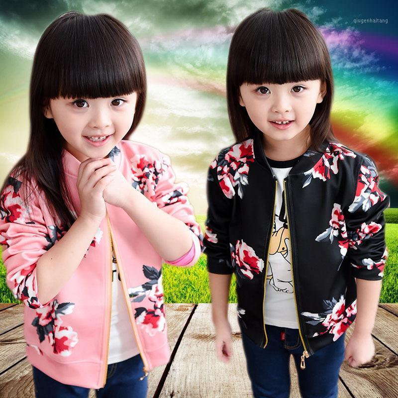 

baby girls thin spring summer jackets Blouse 2-6Years Kids Girls Floral Sweatshirts Windbreaker Soft Coats1, As picture